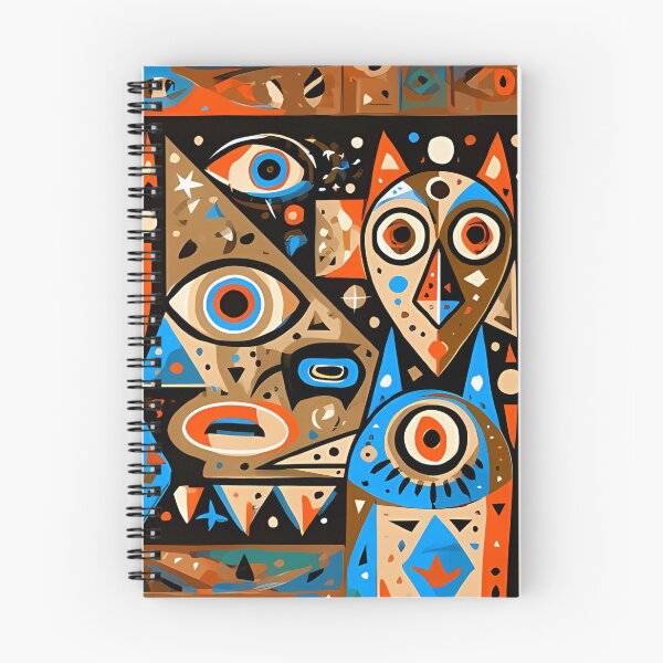 Item preview, Abstract Cubist Cat Tribal Mosaic Art designed and sold by Lunat1kk.