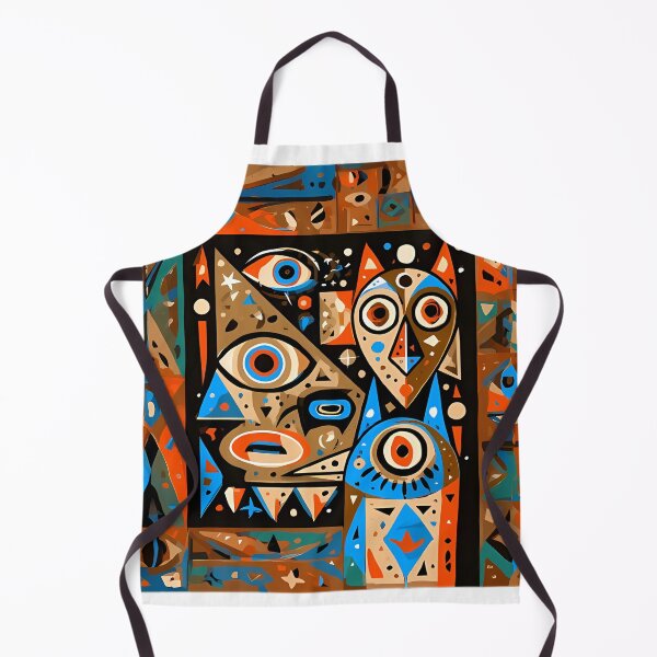 Item preview, Abstract Cubist Cat Tribal Mosaic Art designed and sold by Lunat1kk.