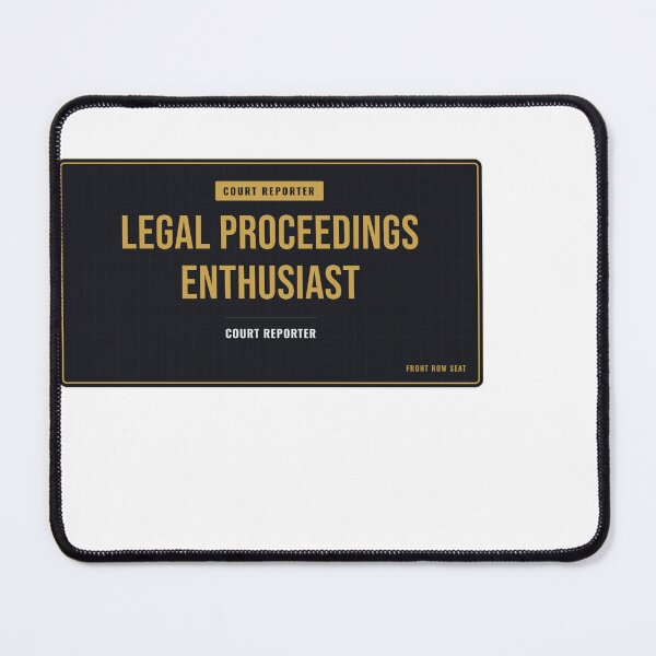 Item preview, Legal Proceedings Enthusiast Court Reporter designed and sold by SlowMadeShelf.