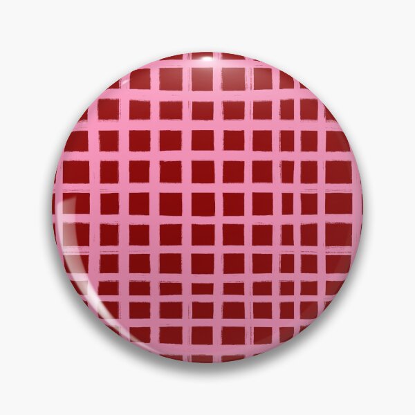 Item preview, Red with Pink, Brush Stroke Check Grid Lines  designed and sold by OneThreeSix.