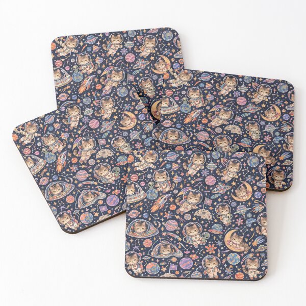 Item preview, Vintage Space Cats Cosmic Adventure designed and sold by Iampoji.