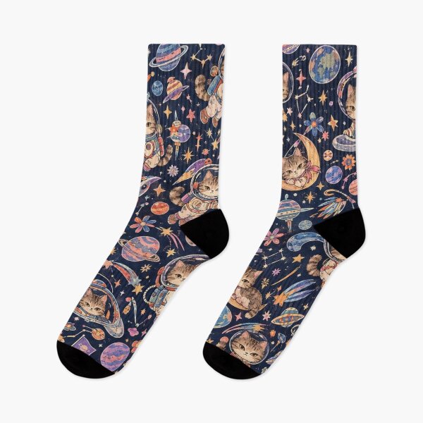 Item preview, Vintage Space Cats Cosmic Adventure designed and sold by Iampoji.