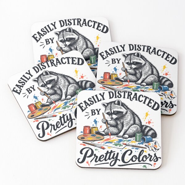 Item preview, Easily Distracted by Pretty Colors Srtist Humor designed and sold by andre-hollow.