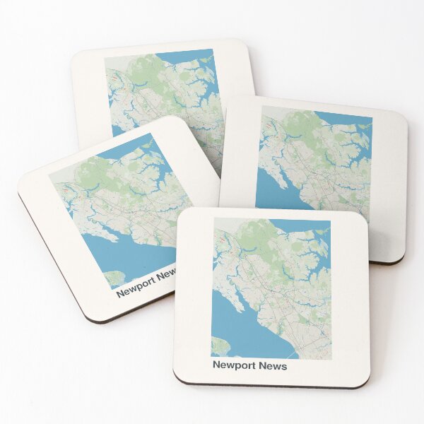 Item preview, Newport News Minimalistic Map Art designed and sold by MapsNerd.