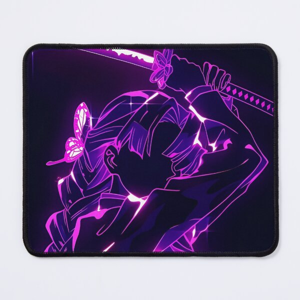 Item preview, Neon Pink Samurai Warrior – Glowing Butterfly Sword Fantasy Anime Style designed and sold by Dyan4.