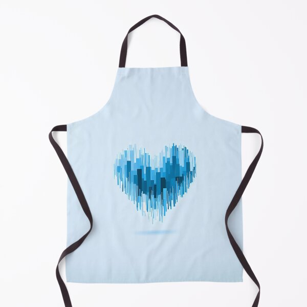 Item preview, Abstract Blue Pixel Glitch Heart Art designed and sold by Lunat1kk.