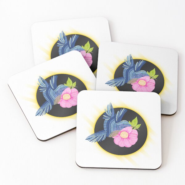 Item preview, Blue Butterfly & Pink Flower – Sunshine Floral Nature Art designed and sold by Palette _Vibes.