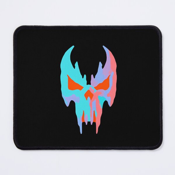 Item preview, Neon Horned Skull Mask Art designed and sold by Lunat1kk.