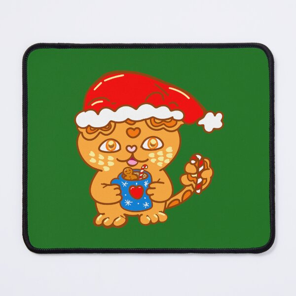 Item preview, Christmas Ginger Cat Hot Chocolate – Cute Festive Persian Cat designed and sold by BigfeetLittlepaws.