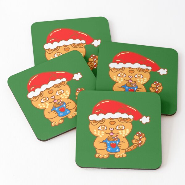 Item preview, Christmas Ginger Cat Hot Chocolate – Cute Festive Persian Cat designed and sold by BigfeetLittlepaws.