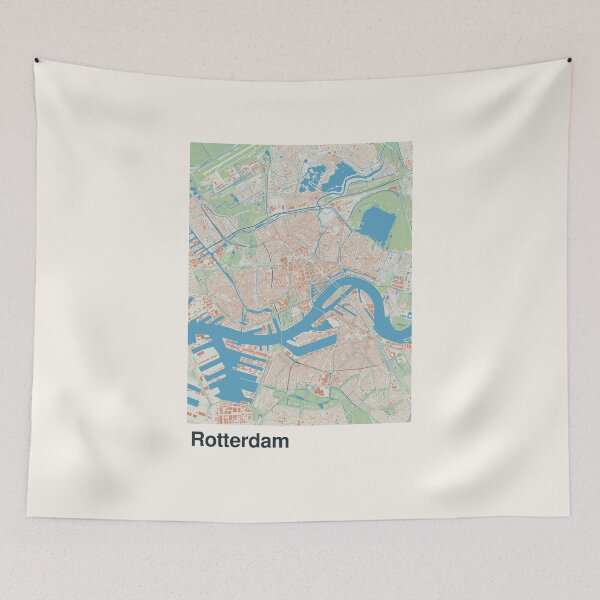 Item preview, Rotterdam Minimalistic Map Art designed and sold by MapsNerd.