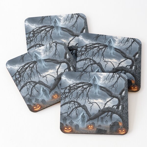 Item preview, Ghost, Headstones and Jack O Lanterns designed and sold by Kimberly Palmer.