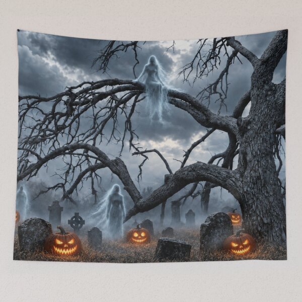 Item preview, Ghost, Headstones and Jack O Lanterns designed and sold by Kimberly Palmer.