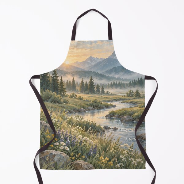 Item preview, The river in the meadows designed and sold by RobertMartinArt.