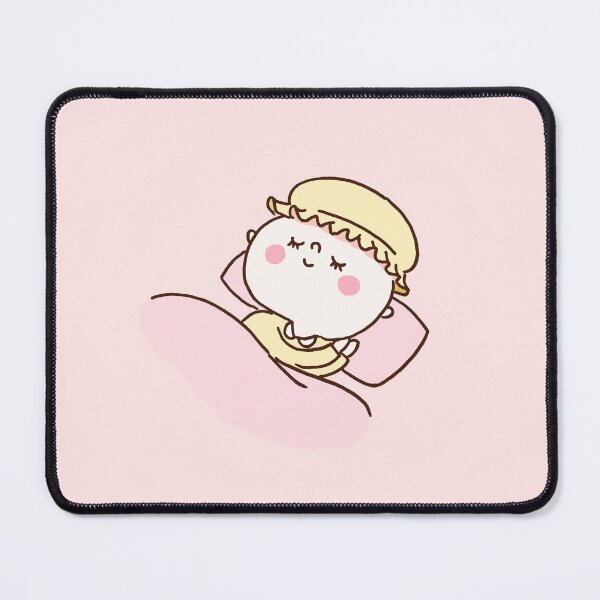 Item preview, Woman Sleeping Peacefully in a Nightcap designed and sold by Chunu Doodles.