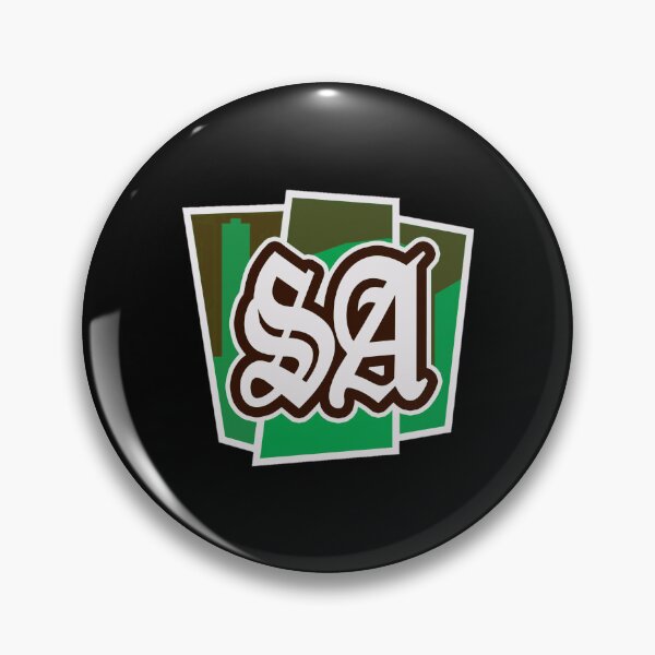 Item preview, GTA Grand Theft Auto Icon Logo San Andreas SA Grove Street designed and sold by BubblePopRed.
