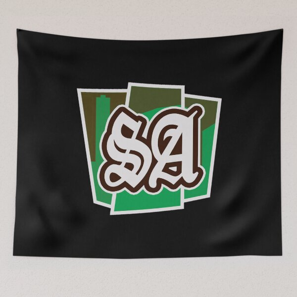 Item preview, GTA Grand Theft Auto Icon Logo San Andreas SA Grove Street designed and sold by BubblePopRed.