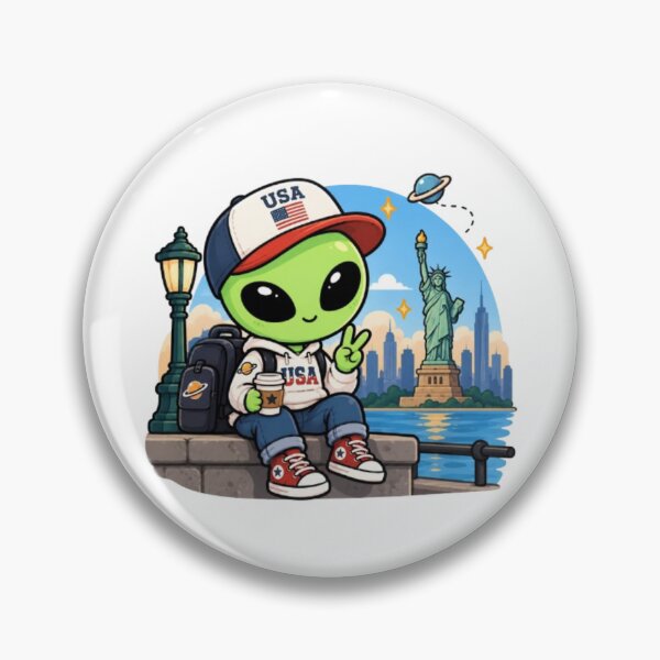 Item preview, American Alien | Kawaii Fast Food Design designed and sold by fedetrev.
