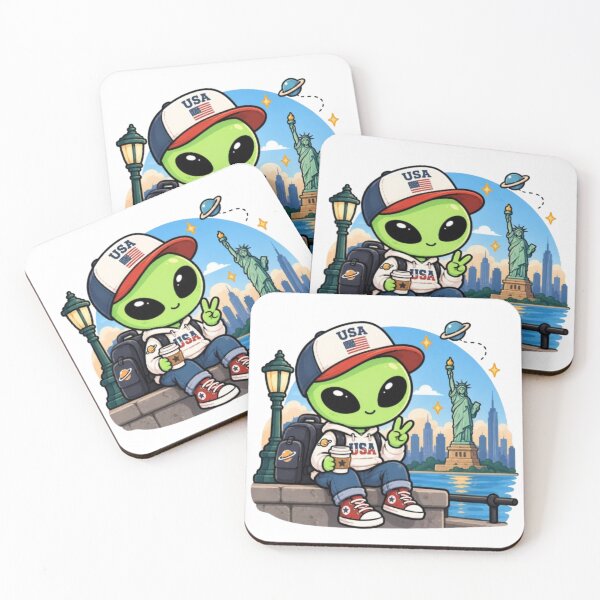 Item preview, American Alien | Kawaii Fast Food Design designed and sold by fedetrev.