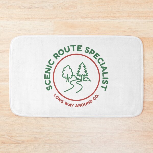 Item preview, Scenic Route Specialist Badge Long Way Around Co Outdoor Adventure designed and sold by HYPNK.