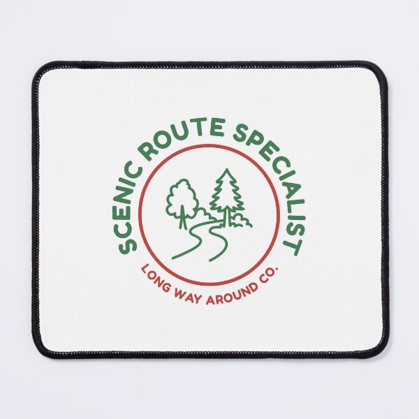 Item preview, Scenic Route Specialist Badge Long Way Around Co Outdoor Adventure designed and sold by HYPNK.