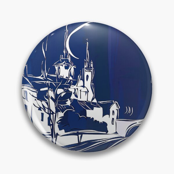 Item preview, Derry, city - Blue Abstract Art designed and sold by shadow-bloom.