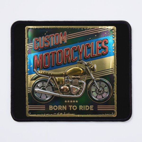 Item preview, Retro Motorcycle designed and sold by The Design Deck.