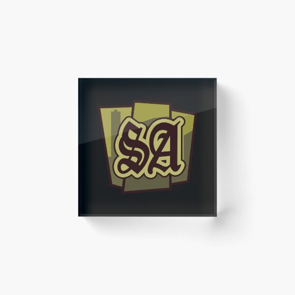 Item preview, GTA Grand Theft Auto Icon Logo San Andreas SA Grove Street designed and sold by BubblePopRed.