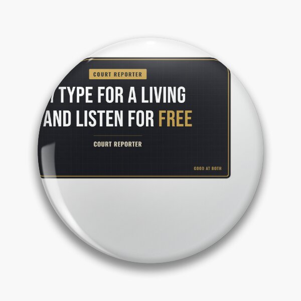 Item preview, I Type For A Living And Listen For Free Court Reporter designed and sold by SlowMadeShelf.