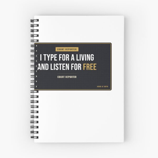Item preview, I Type For A Living And Listen For Free Court Reporter designed and sold by SlowMadeShelf.