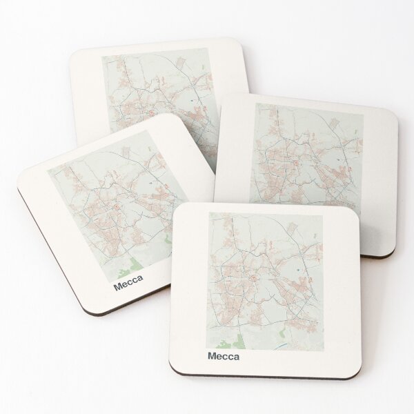 Item preview, Mecca Minimalistic Map Art designed and sold by MapsNerd.