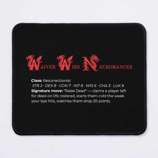 Item preview, Waiver Wire Necromancer designed and sold by Fantasy Football Company.