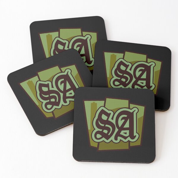 Item preview, GTA Grand Theft Auto Icon Logo San Andreas SA Grove Street designed and sold by BubblePopRed.