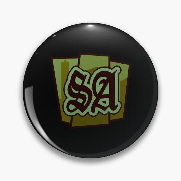 Item preview, GTA Grand Theft Auto Icon Logo San Andreas SA Grove Street designed and sold by BubblePopRed.
