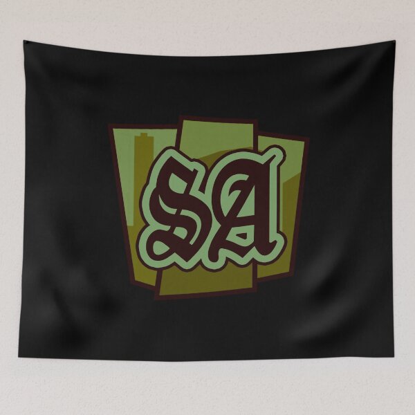 Item preview, GTA Grand Theft Auto Icon Logo San Andreas SA Grove Street designed and sold by BubblePopRed.