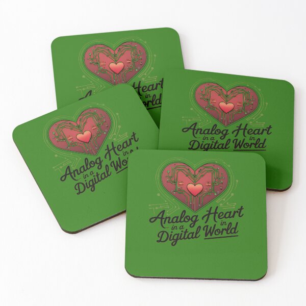 Item preview, Analog Heart In A Digital World Vintage Heart With Modern Tech Circuits 89 designed and sold by DreamWorksde.