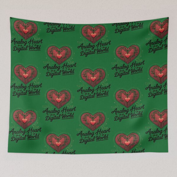 Item preview, Analog Heart In A Digital World Vintage Heart With Modern Tech Circuits 89 designed and sold by DreamWorksde.