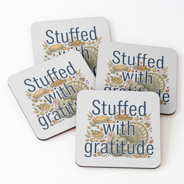 Item preview, Stuffed With Gratitude Turkey Feast Design designed and sold by hattie's.