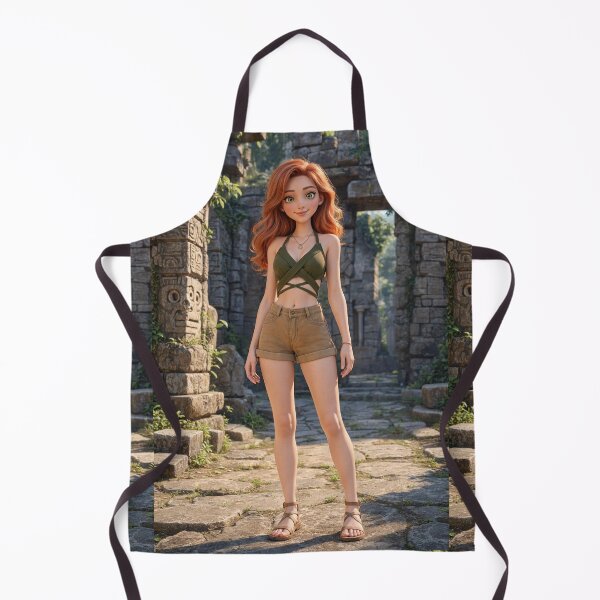 Item preview, Illustration striking woman standing animated image painting art designed and sold by Vintage Designs +.