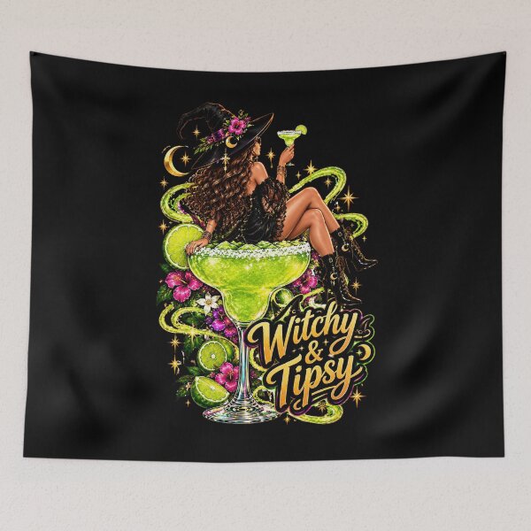 Item preview, Witchy Tipsy Magical Lime Margarita designed and sold by LixysTempo.