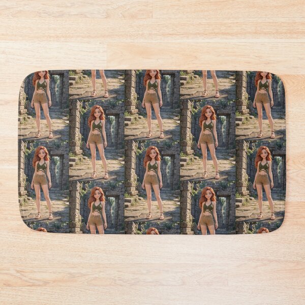 Item preview, Illustration striking woman standing animated image painting art designed and sold by Vintage Designs +.