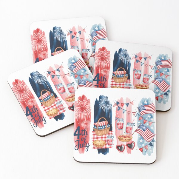 Item preview, 4th Of July Picnic – Pie, Lemonade & Flags designed and sold by Marie Gems.