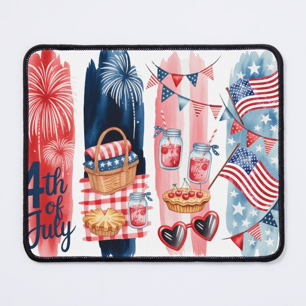 Item preview, 4th Of July Picnic – Pie, Lemonade & Flags designed and sold by Marie Gems.