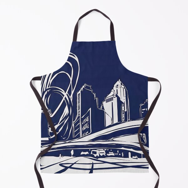 Item preview, Des Moines, city - Blue Abstract Art designed and sold by shadow-bloom.
