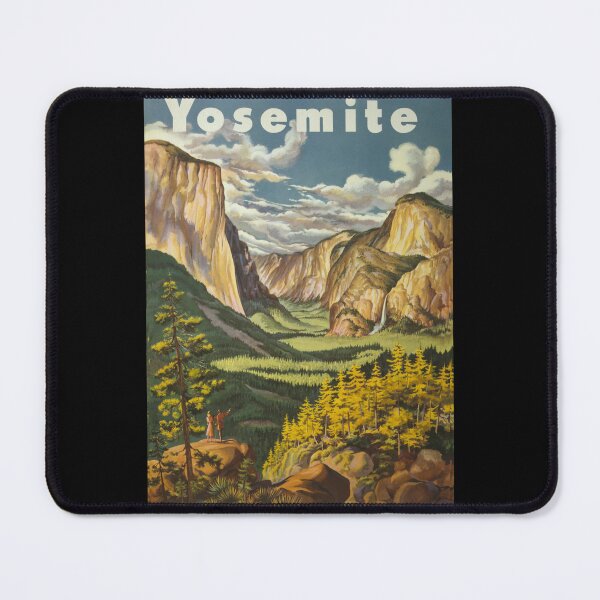 Item preview, Vintage travel poster for Yosemite NP designed and sold by stevepaint.