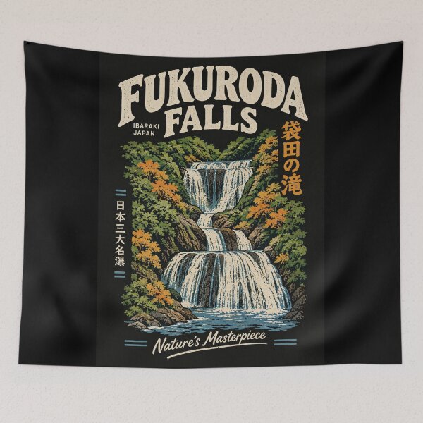 Item preview, Fukuroda Falls Ibaraki Japan Vintage Waterfall Nature designed and sold by Yellowriversss.