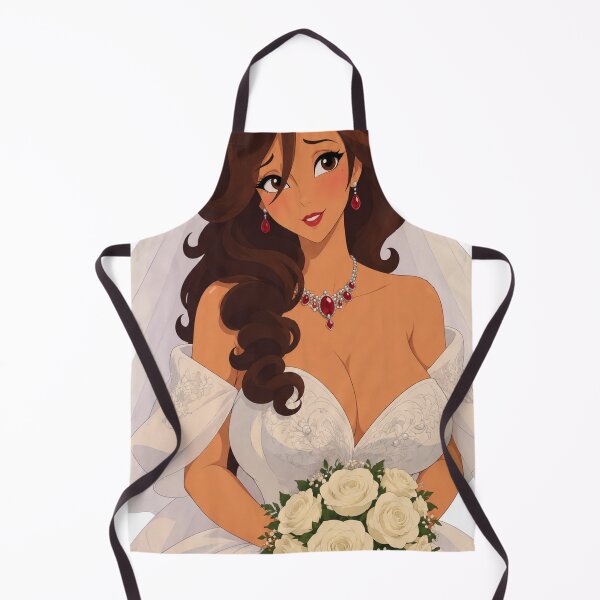 Item preview, Bride Wedding Dress Red Roses - Retro 90s Cartoon Style designed and sold by  Hollow Moon Studios..
