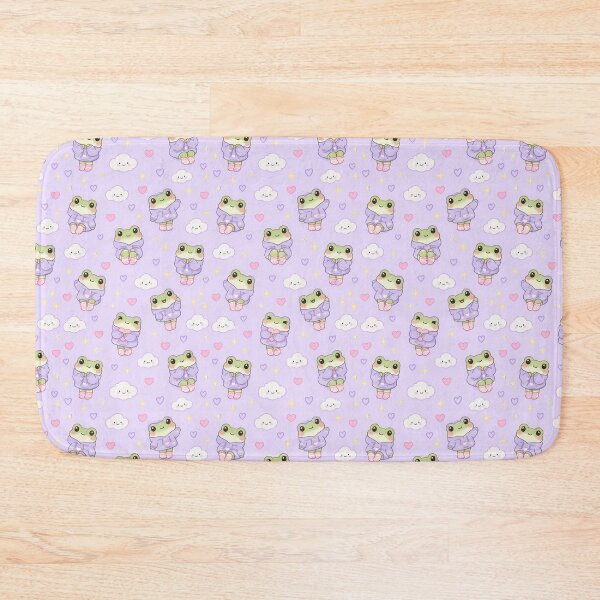 Item preview, Kawaii Frog Lavender Hoodie Pattern designed and sold by Soft Berry Studio.