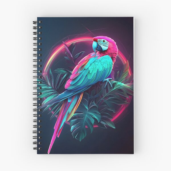 Item preview, Geometric Parrot Colorful, 3d Render, Vibrant Neon designed and sold by Checho30.