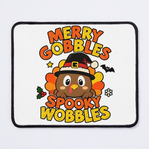 Item preview, Merry Gobbles Spooky Wobbles Turkey Christmas Halloween Art designed and sold by DesignArtist.ia.